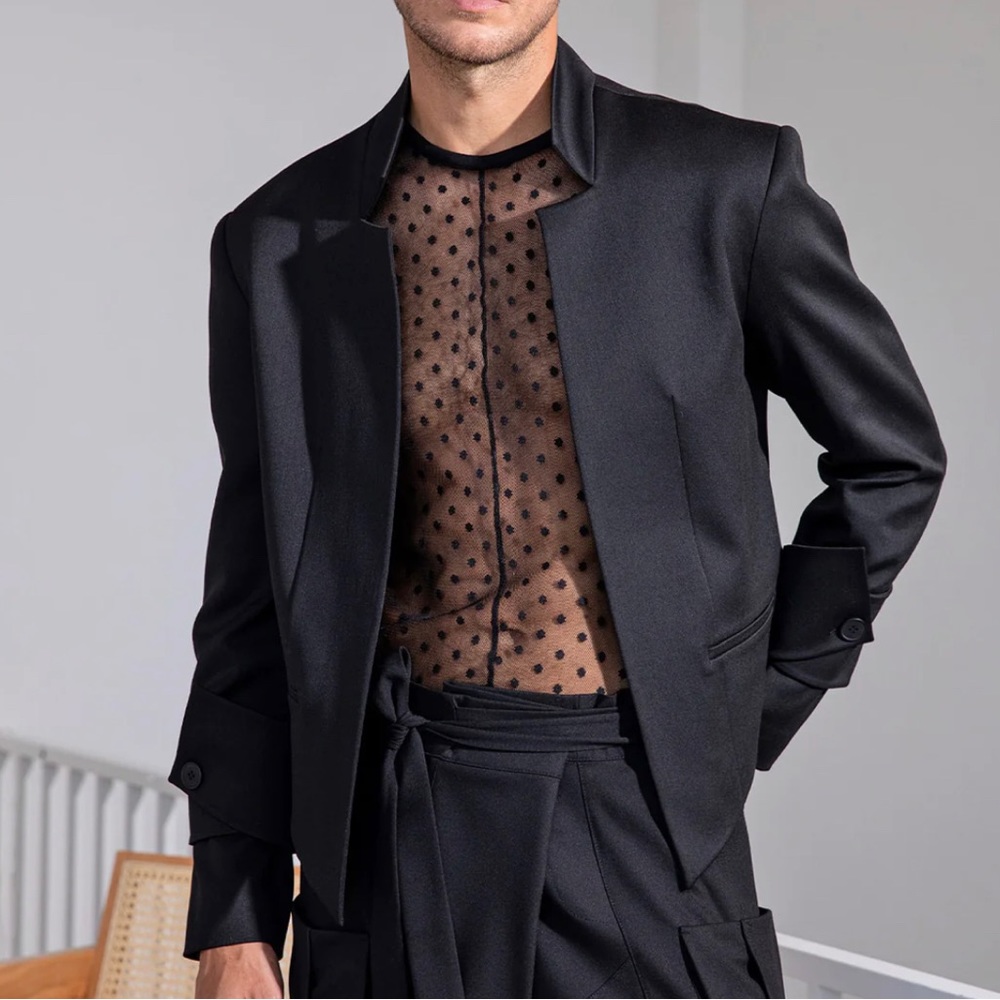 Star Neck Blazer